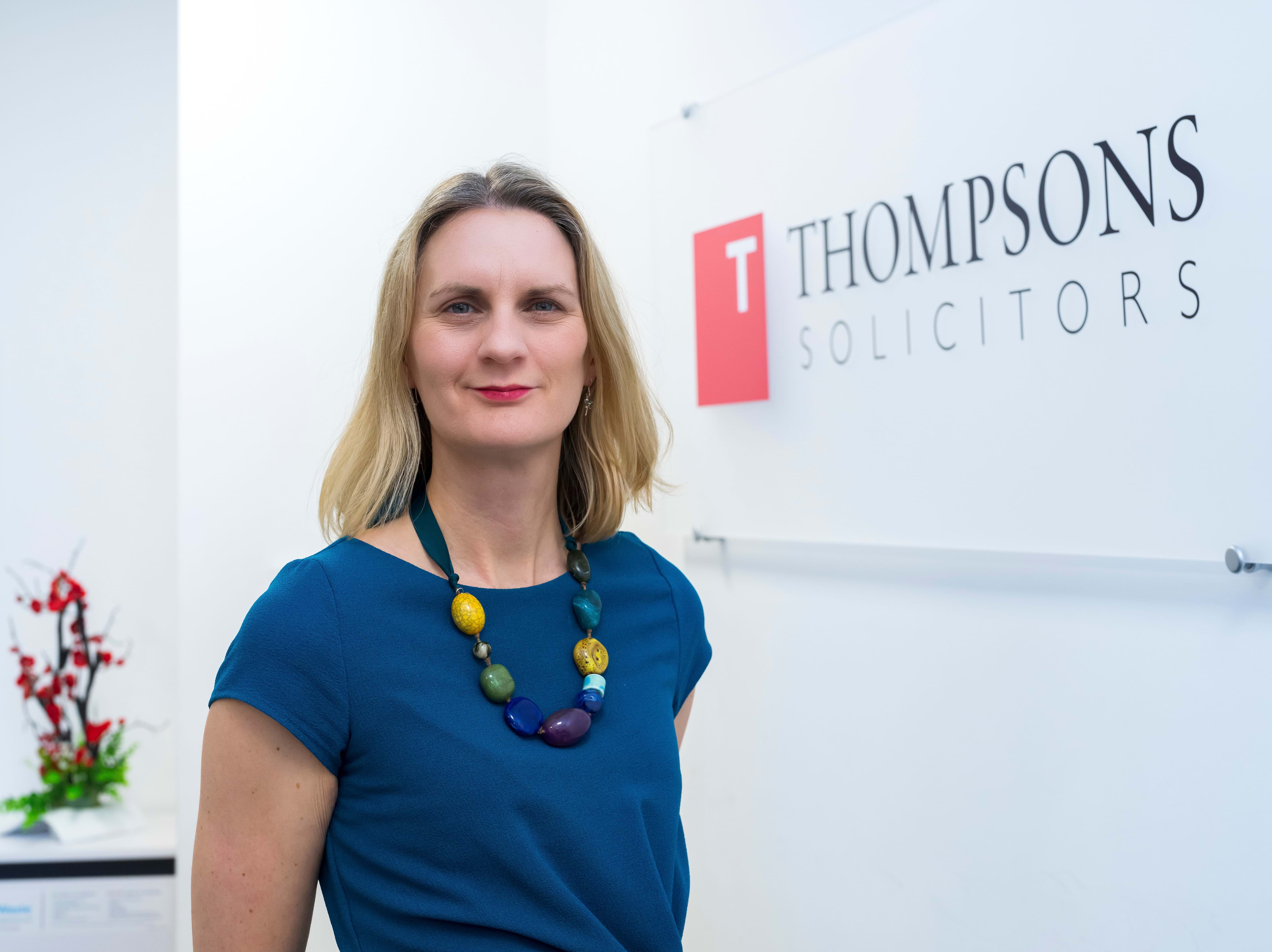 Victoria Gofton, new head of clinical negligence at Thompsons Solicitors.